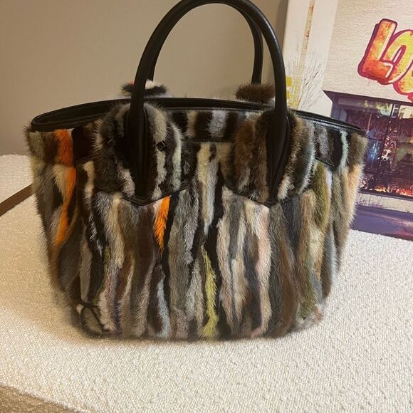 Christian Louboutin mink tie-dye bag
